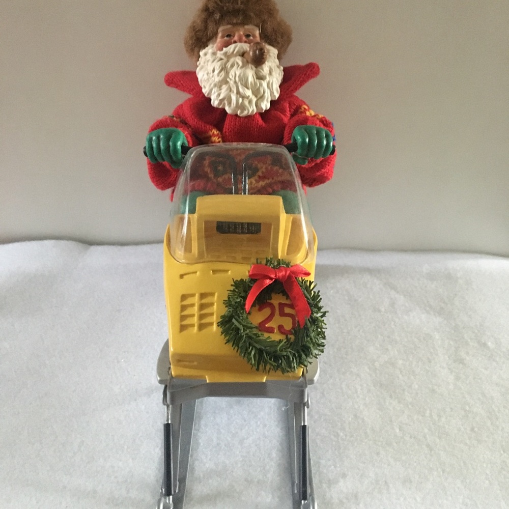 Santa on a Snowmobile